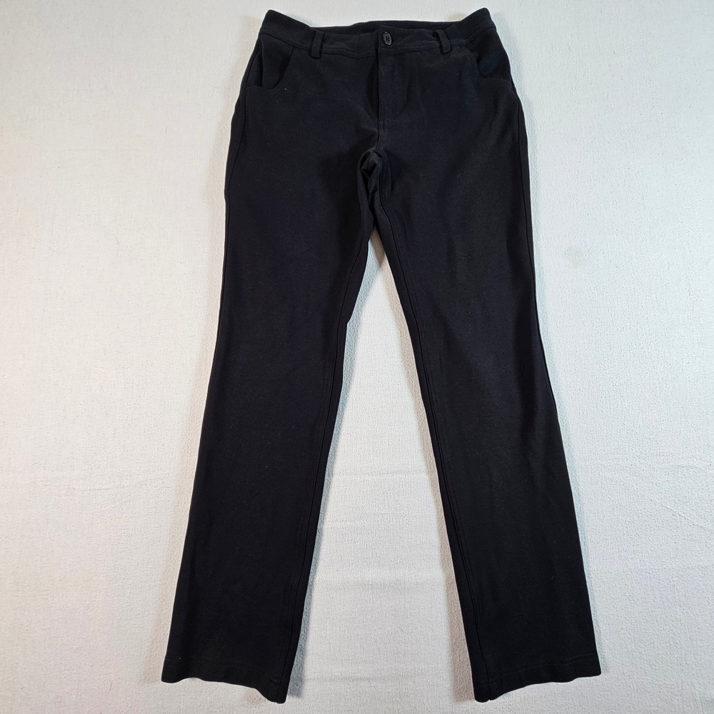 Duluth Trading Co Pants Womens 6x31 Black Straight Leg‎ Stretch Workwear Utility